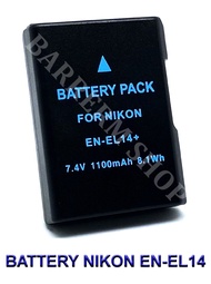 EN-EL14 \ ENEL14 \ EN-EL14a Camera Battery for Nikon แบตเตอรี่กล้องนิคอน EN-EL14 \ ENEL14 \ EN-EL14a Full Decoded Replacement Battery for Nikon D5500,D5300,D3200,D3300,Nikon Df,Nikon CoolpixP7100,P7000,P7700,P7800 (Black) BY BARRERM SHOP