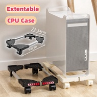 Computer CPU Stand Base 360 Rotating PC Tray Desktop Rack Computer Case Holder Trolley Roller CPU  B