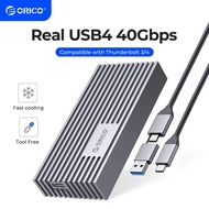 ORICO M.2 NVMe SSD Enclosure 40Gbps M.2 to USB-C Adapter 4TB SSD 2280  External SSD Case(M234C3)
