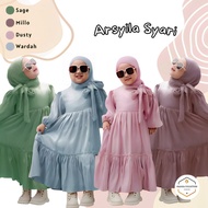 Gamis Anak Perempuan Usia 5 6 7 8 9 10 Tahun Arsyila Dress Matt Murah