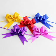 Set of 50 Medium Plain Magic Bow Ribbons 18x350mm for Wedding Car Decoration, Gift Box, Craft Projec
