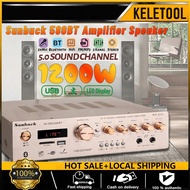sunbuck amplifier  bluetooth amplifier speaker mixer audio power amplifier home theater 1200W Stereo