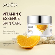 ครีมทาหน้า Sadoer ครีมวิตามินซี ครีมบำรุงผิวหน้า Vitamin C Cream ครีมวิตามินซีไวท์เทนนิ่ง เปปไทด์ครีม บำรุงผิวหน้าให้ขาวกระจ่างใส สดชื่น สดใส