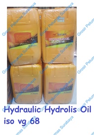 oli hidrolik sae 10 hydrolis hidrolis UNIRACE 68 jerigen 20 Quart Unirace Hydraulic oil 68 Hydro oil