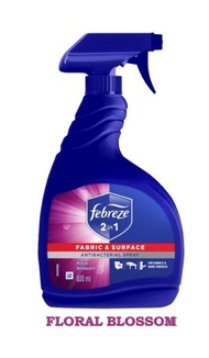 Febreze 2 in 1 Fabric & Surface Antibacterial Disinfectant Spray (800ml) - Garden Bloom / Fresh Bree