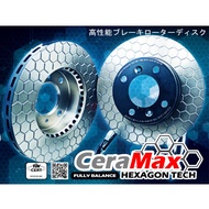 MX6342 REAR (2pc) FORTUNER CERAMAX HEXAGON BRAKE ROTOR FOR FORTUNER 2016- , LC150, FJ CRUISER, LEXUS