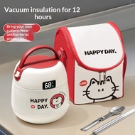 Cuum Cartoon Insulated Lunch Box 12H No Heating Needed 1.2L Large Capacity Food-Grade Stainless Stee