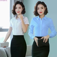 Womens Blouses Cotton Tops and Blouses Casual Long Sleeve Ladies Shirts Pink/White Blusas Plus Size 