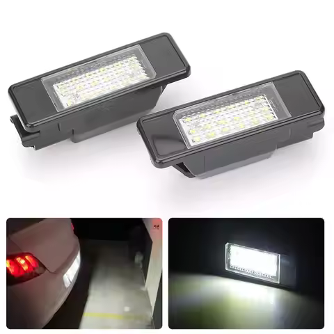 6340G9 6340A5 Led License Plate Light Lamp For Peugeot 207 308 406 407 Citroen C2 C3 C4 C5 C6 With E