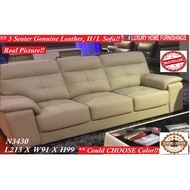 N3430, L213cm, Genuine Cow Leather, Full Leather  3 SEATER Sofa, EXPORT SERIES, BEST SELLER, RM 6,749 SAVE 35%