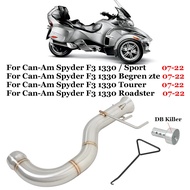 Slip On For Can-Am Spyder F3 1330 Sport Begrenzte Tourer Roadster 2007 - 2022 Motorcycle Exhaust Mid