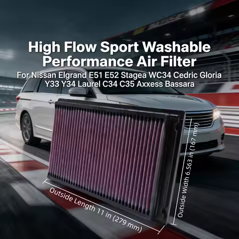 For Nissan Elgrand E51 E52 Stagea WC34 Cedric Gloria Y33 Y34 Laurel C34 C35 Axxess Bassara High Flow