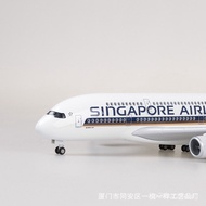 [With wheels and lights]1:160Singapore Airlines New Air Passenger A380Passenger Airplane Model Simul