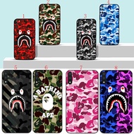 Redmi 9 t 6A 7A 8A 9A 9C NFC Note 9T K70 e K70 Pro D7 bape camo Soft black phone case