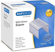 Rapesco 923 Type 1/2" Galvanised Staples, Box of 4,000 (S92312Z3)