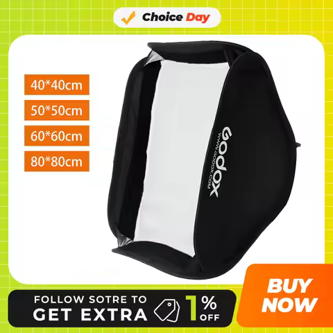 Godox 40x40cm 50x50cm 60x60cm 80x80cm Foldable SoftBox Speedlite Flash Softbox for S-type Bracket fi