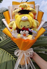 [全新]Pompompurin布甸狗公仔畢業花束💐