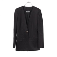 【二手】 BALMAIN修身夾克，無翻領，單扣，羊毛夾克，女款，二手 B