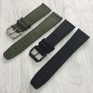 Replacement IWC IWC Pilot Leather Strap Portuguese Nylon Canvas Watch Strap 20 21 22mm. Male