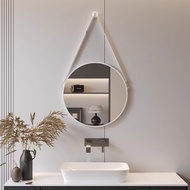 Cermin Bilik Mandi Cermin Bulat Kreatif Gantung Cermin Seni Bulat Cermin Solek Gantung Dinding Cermi