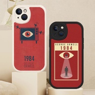 1984 George Orwell Phone Case For iPhone 15 14 12 11 13 Pro Max Mini 7 8 Plus SE 2020 X XS XR Lambskin Cover 0821