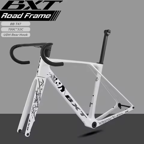 BXT 2025 New T1000 Carbon Road Bike Frame Carbon Fibre Road Frame Flat-Mounted Disc Brake Frame fit