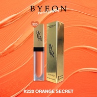 New Byeon lip matte 220 orange secret ส้มบียอนสวยหรูตุ่นๆ 6 กรัม