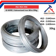 #12 #14 #16 GI WIRE / Galvanized Iron Wire (35kg) Dawai Besi Dawai Ikat Besi 铁线