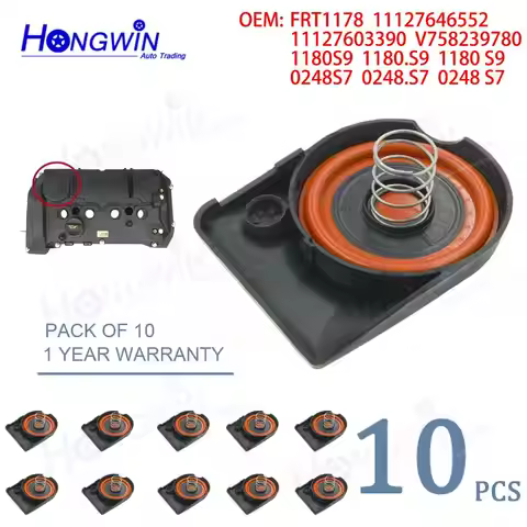 5pcs 0248.S7 1180.S9 FRT1178 PCV Valve Cover For CITROEN C4 II DS DS3 DS4 PEUGEOT 208 308 RCZ MINI R