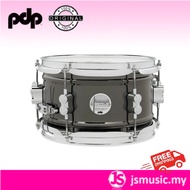 DW PDP Concept Metal Black Nickel over Steel 6"x10" Snare Drum