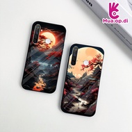 Glossy glass cover Landscape painting Realme Q, Realme 5, Realme5 Pro, Realme 5i, Realme 6i Super du