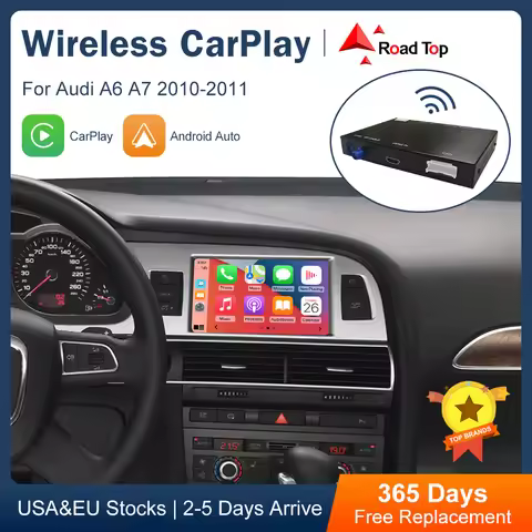 Wireless Android Auto Interface for Audi A6 C6 A7 C7 2010-2011 Q7 2010-2015 With CarPlay AirPlay Mir