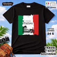 ITALY SOUVENIR T-SHIRT 11 WEAR ITALY COUNTRYTAG COTTON 24S SOUVENIR PREMIUM GIFT