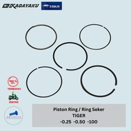 Piston Ring / Tiger Oversize SilencerRing 0.25 0.50/ 100 Kagayaku TA7 Thick Import