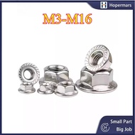✨316 Stainless Steel Flange Nut M3/M4/M5/M6/M8/M10/M12/M14/M16 316 SS Flange Nut  (HA-CX-MY-1)