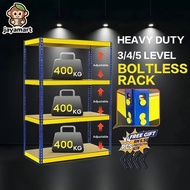 Metal Heavy Duty Rack Storage 3-5Level Boltless Rak Store Dapur Warehouse Rack Besi Rak Shelf Shelve