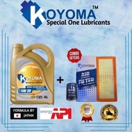 PROTON SAGA BLM, FLX, VVT, PERSONA, VVT, PREVE VVT,IRIZ OIL FILTER + AIR FILTER + KOYOMA 5W30 SEMI S