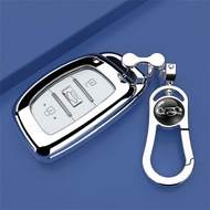KAKTUNIKI Hyundai  i10 i20 active Creta Tucson Elantra Sonata Chrome TPU Car Key Cover Remote Contro