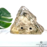 金字塔綠幽靈刺蝟擺件