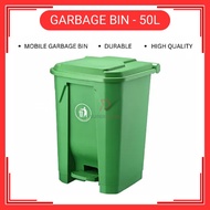 50 Liter Plastic Dustbin With Middle Plastic Pedal Tong Sampah