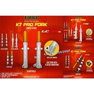 ( K7 ) KURADO LOWERED 1.5 INCHI FORK LAY Y15 Y16 V1 V2 LC135 4S V1 V2 V3 V4 V5 V6 V7 V8 FI LCV8 FI F