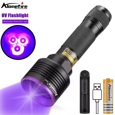 15W 3x LED UV Flashlight 365nm Ultraviolet Invisible Ink Marker Cat Dog Pet Skin Urine Tinea Ore Mon