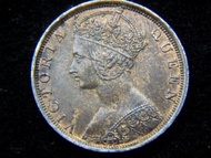 銅幣-1901年(大清光緒廿六年)英屬香港一仙銅幣(英女皇維多利亞歌德肖像,好品,最後一款)