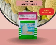 100 Biji Benih Melon Sweet Net 9 F1 Original