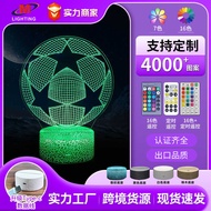 Five Major Leagues Liverpool 96 Football Team Logo Series 3D Table Lamp LED Creative Gift Night Ligh