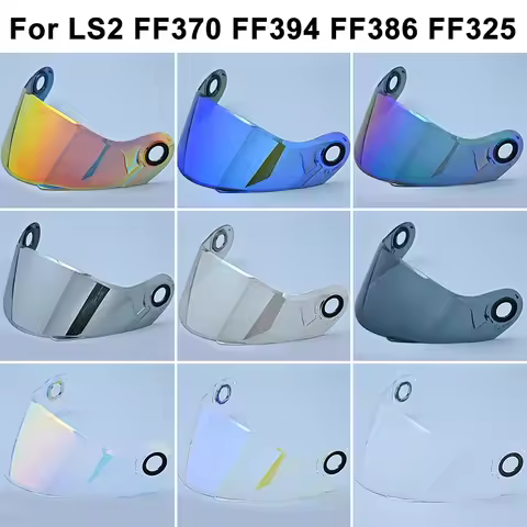 Flip Visor for LS2 FF370 Motorcycle Helmet, Lente Antiniebla Colorida, Dual Lens Modular Helmet for 
