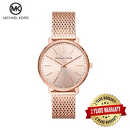 Michael Kors MK4340 Women's Pyper Three-Hand Rose Gold-Tone Stainless Steel Watch