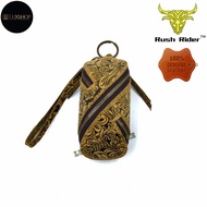 Rush Rider Full Grain Cow Leather Key Holder Coin Holder Men