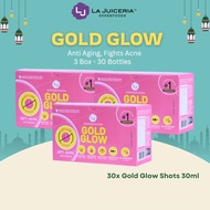 LA JUICERIA Gold Glow Lemon Honey Turmeric (3 Pack/30 Bottles)