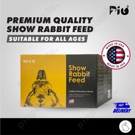 [24HR SHIP] PREMIUM USA Show Rabbit Feed 3.6kg | 1.2kg | 600g Beh & Yo Makanan Arnab Rabbit Food Pel